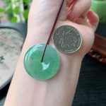 金丝绿平安扣吊坠